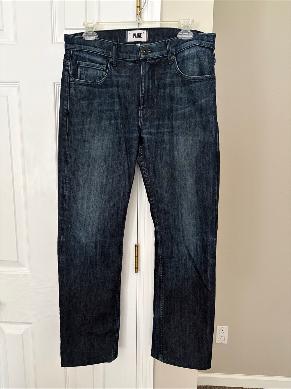 PAIGE Men's Indigo Straight Jeans